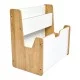 Ραφιέρα Crane φυσικό-λευκό mdf 57x34x55εκ Ραφιέρα Crane φυσικό-λευκό mdf 57x34x55εκ