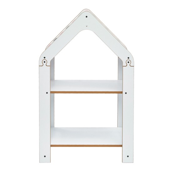 Ραφιέρα Montessori Zoilen  λευκό-ροζ mdf 50x30x80εκ Model: 120-000427