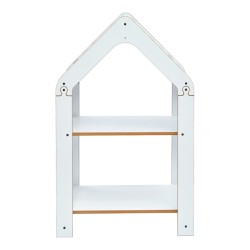 Ραφιέρα Montessori Zoilen  λευκό-μπλε mdf 50x30x80εκ Model: 120-000428