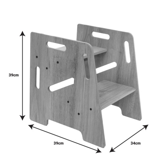 Πύργος εκμάθησης Steppy  φυσικό mdf 34x39x39εκ Model: 120-000444