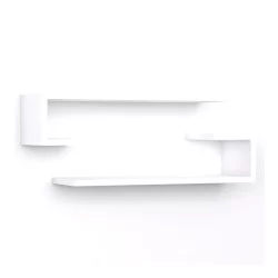 Ραφιέρα τοίχου Eldo  σετ 2τεμ μελαμίνη σε λευκή απόχρωση 60x19.6x15εκ