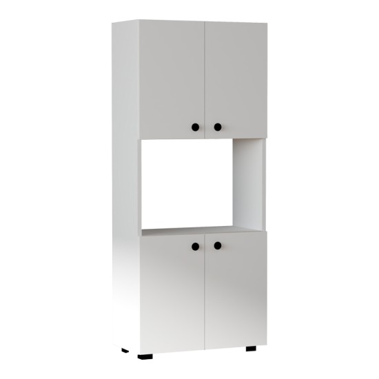 Στήλη Guzel σε λευκή απόχρωση 60x31.4x140εκ Στήλη Guzel σε λευκή απόχρωση 60x31.4x140εκ