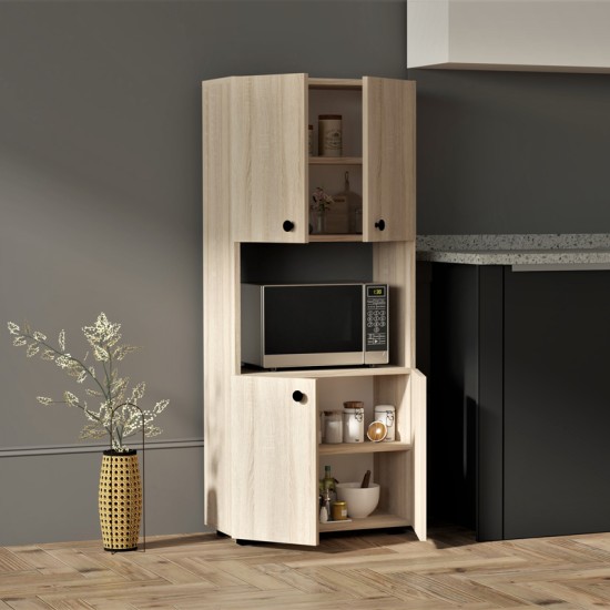 Στήλη Guzel  σε sonoma απόχρωση 60x31.4x140εκ