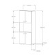 Στήλη Guzel  σε sonoma απόχρωση 60x31.4x140εκ