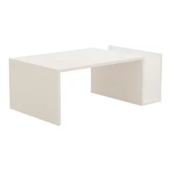 Τραπέζι σαλονιού Poko  σε λευκή απόχρωση 86.8x50x32,4εκ