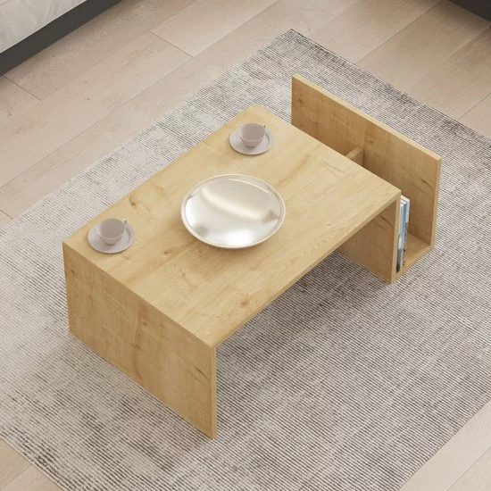 Τραπέζι σαλονιού Poko σε oak απόχρωση 86.8x50x32,4εκ Τραπέζι σαλονιού Poko σε oak απόχρωση 86.8x50x32,4εκ