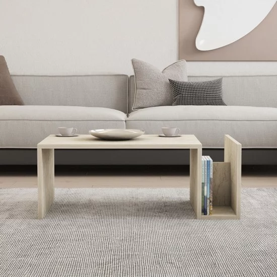 Τραπέζι σαλονιού Poko σε όψη τραβερτίνας 86.8x50x32,4εκ Τραπέζι σαλονιού Poko σε όψη τραβερτίνας 86.8x50x32,4εκ
