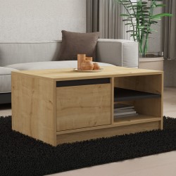 Τραπέζι σαλονιού Narli  σε oak απόχρωση 90x60x45εκ Τραπέζι σαλονιού Narli  σε oak απόχρωση 90x60x45εκ