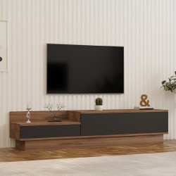 Έπιπλο τηλεόρασης Eclipse  σε sonoma-ανθρακί απόχρωση 160x35x35εκ Έπιπλο τηλεόρασης Eclipse  σε sonoma-ανθρακί απόχρωση 160x35x35εκ