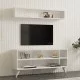 Σύνθετο σαλονιού Prestige  σε λευκή απόχρωση 120x29,6x50εκ