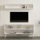 Σύνθετο σαλονιού Prestige  σε λευκή απόχρωση 120x29,6x50εκ