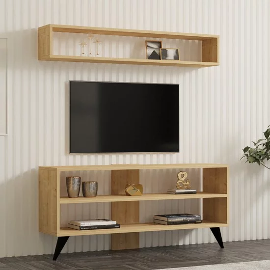 Σύνθετο σαλονιού Prestige  σε oak απόχρωση 120x29,6x50εκ
