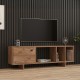 Έπιπλο τηλεόρασης Mueble σε sonoma απόχρωση 140x29x45εκ Έπιπλο τηλεόρασης Mueble σε sonoma απόχρωση 140x29x45εκ