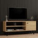 Έπιπλο τηλεόρασης Wison σε oak απόχρωση 120x29x50εκ Έπιπλο τηλεόρασης Wison σε oak απόχρωση 120x29x50εκ