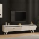 Έπιπλο τηλεόρασης Jate σε λευκή απόχρωση 160x25x40εκ Έπιπλο τηλεόρασης Jate σε λευκή απόχρωση 160x25x40εκ