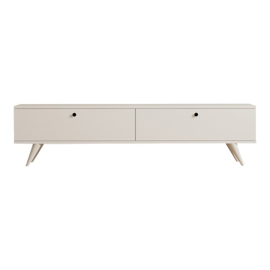 Έπιπλο τηλεόρασης Jate σε λευκή απόχρωση 160x25x40εκ Έπιπλο τηλεόρασης Jate σε λευκή απόχρωση 160x25x40εκ