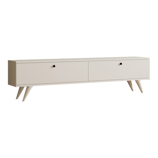 Έπιπλο τηλεόρασης Jate σε λευκή απόχρωση 160x25x40εκ Έπιπλο τηλεόρασης Jate σε λευκή απόχρωση 160x25x40εκ