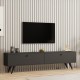 Έπιπλο τηλεόρασης Jate σε ανθρακί απόχρωση 160x25x40εκ Έπιπλο τηλεόρασης Jate σε ανθρακί απόχρωση 160x25x40εκ