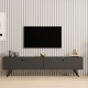 Έπιπλο τηλεόρασης Jate σε ανθρακί απόχρωση 160x25x40εκ Έπιπλο τηλεόρασης Jate σε ανθρακί απόχρωση 160x25x40εκ