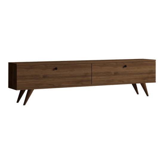 Έπιπλο τηλεόρασης Jate σε καρυδί απόχρωση 160x25x40εκ Έπιπλο τηλεόρασης Jate σε καρυδί απόχρωση 160x25x40εκ