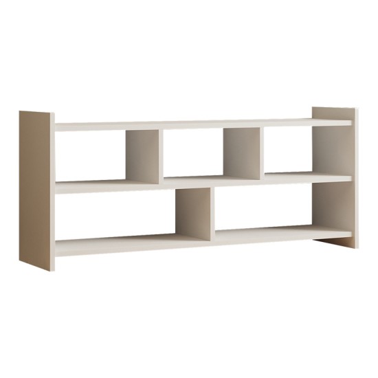 Έπιπλο τηλεόρασης Kapri σε λευκή απόχρωση 120x28x55εκ Έπιπλο τηλεόρασης Kapri σε λευκή απόχρωση 120x28x55εκ