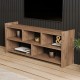 Έπιπλο τηλεόρασης Kapri σε sonoma απόχρωση 120x28x55εκ Έπιπλο τηλεόρασης Kapri σε sonoma απόχρωση 120x28x55εκ