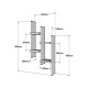 Ραφιέρα τοίχου Tabal σε oak απόχρωση 49.4x14.5x85εκ Ραφιέρα τοίχου Tabal σε oak απόχρωση 49.4x14.5x85εκ