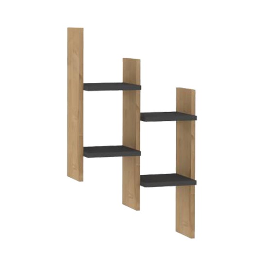 Ραφιέρα τοίχου Tabal σε oak απόχρωση 49.4x14.5x85εκ Ραφιέρα τοίχου Tabal σε oak απόχρωση 49.4x14.5x85εκ