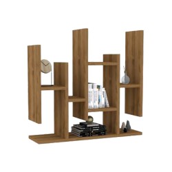 Ραφιέρα τοίχου Bemba  σε καρυδί απόχρωση 70x19,6x68,8εκ