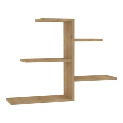 Ραφιέρα τοίχου Callum  σε oak απόχρωση 82.2x19,6x48εκ