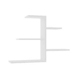 Ραφιέρα τοίχου Callum  σε λευκή απόχρωση 82.2x19,6x48εκ