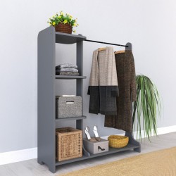 Έπιπλο εισόδου Renesme  σε ανθρακί απόχρωση 106x45x128εκ