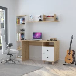 Σύνθεση γραφείου Kontor  sonoma-λευκό 160x50x162εκ
