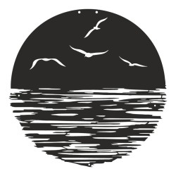 Διακοσμητικό τοίχου Seline pakooworld μαύρο μεταλλικό Φ40x1,5εκ