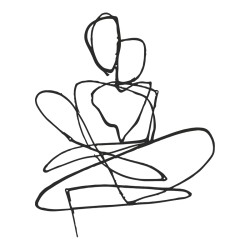 Διακοσμητικό τοίχου Emensa pakooworld μαύρο μεταλλικό 40x1,5x50εκ