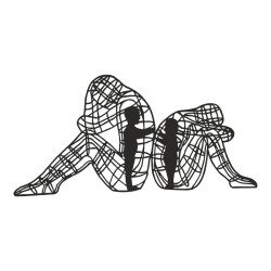 Διακοσμητικό τοίχου Innero pakooworld μαύρο μεταλλικό 50x1,5x25εκ