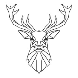 Διακοσμητικό τοίχου Stagio pakooworld μαύρο μεταλλικό 40x1,5x40εκ