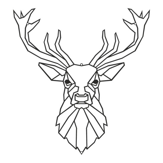 Διακοσμητικό τοίχου Stagio pakooworld μαύρο μεταλλικό 40x1,5x40εκ