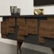 Έπιπλο τηλεόρασης Trida  καρυδί με ανθρακί 160x35x45εκ