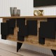 Έπιπλο τηλεόρασης Trida  oak με μαύρο 160x35x45εκ