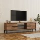 Έπιπλο τηλεόρασης Eslem  oak με ανθρακί 160x34,6x48,1εκ