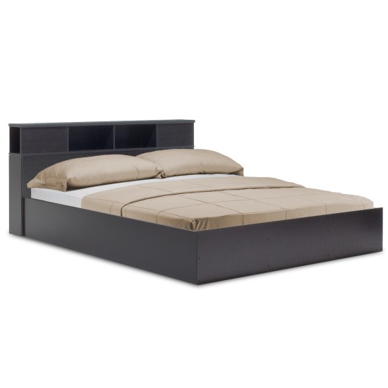 Κρεβάτι διπλό OLYMPUS pakoworld χρώμα wenge 160x200εκ Model: 123-000036