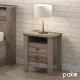 Κομοδίνο Tara  rustic oak 40x40x50.5εκ Model: 123-000164