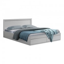 Κρεβάτι Olympus  με συρτάρι σε λευκή απόχρωση 150x200εκ