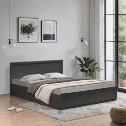 Κρεβάτι Olympus  με συρτάρι σε wenge απόχρωση 160x200εκ