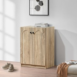 Παπουτσοθήκη-ντουλάπι Ambera  σε sonoma απόχρωση 60x36.5x81.5εκ