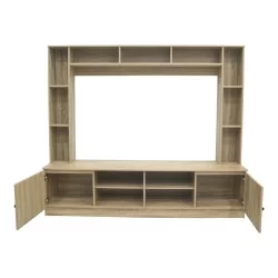 Σύνθετο σαλονιού Ambera  σε sonoma απόχρωση 200x40x171.5εκ