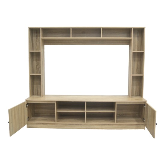 Σύνθετο σαλονιού Ambera  σε sonoma απόχρωση 200x40x171.5εκ