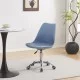 Καρέκλα γραφείου εργασίας Gaston II  pp-pu σε απόχρωση ανοιχτό μπλε 48x57x77-90εκ