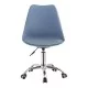 Καρέκλα γραφείου εργασίας Gaston II  pp-pu σε απόχρωση ανοιχτό μπλε 48x57x77-90εκ